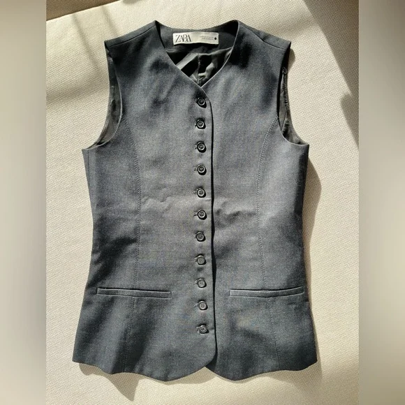 Zara Buttoned Vest Collection ZW - Picture 2 of 6